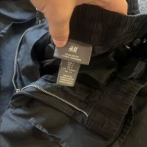 H&M Black Zip-Up Trousers